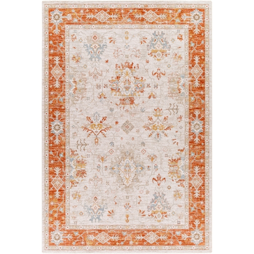 Burnt Orange and Beige Traditional Area Rug, 9x12 Kirklands Home