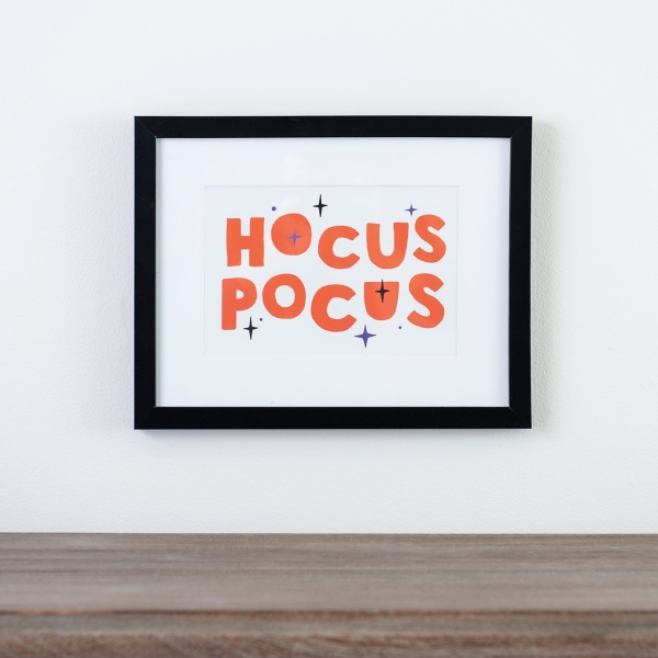 Hocus Pocus Halloween Framed Wall Plaque