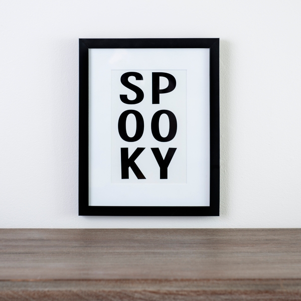 Spooky Halloween Framed Wall Plaque