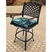 Blue Flourish Outdoor Chair Cushion
