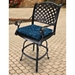 Blue Leaf Outdoor Chair Cushion