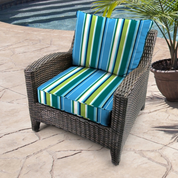 Tidal Tango 2-pc. Outdoor Deep Seat Cushion