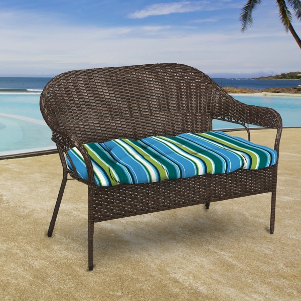 Tidal Tango Outdoor Loveseat Cushion