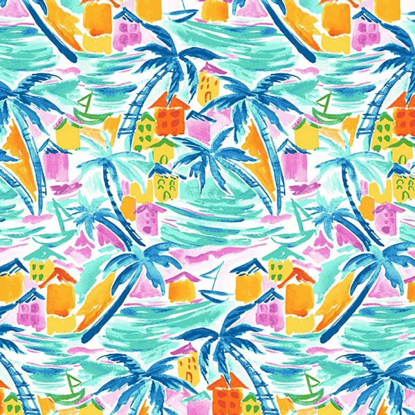 Island Waves Outdoor Lumbar Pillows, Set of 2