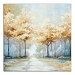 Blue Golden Landscape Canvas Art Print, 40x40 in.