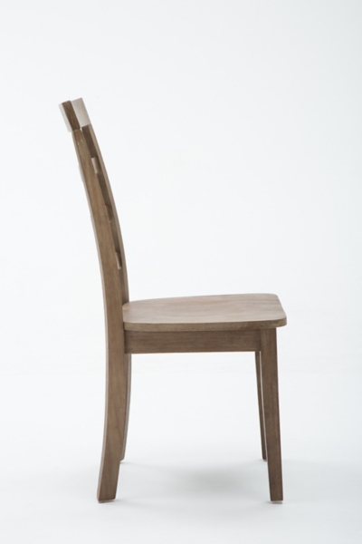 Wire Brushed Natural Dining Chairs, Set of 2