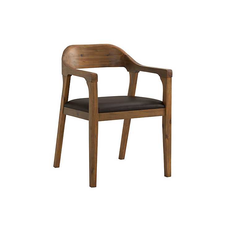 Chestnut Acacia Wood Dining Chair, Acacia Wood Dining Room Chairs