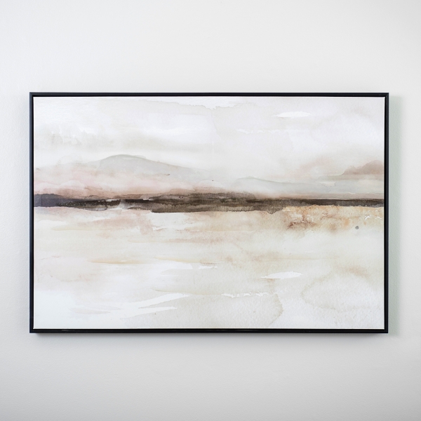 Abstract Horizons Framed Canvas Art Print