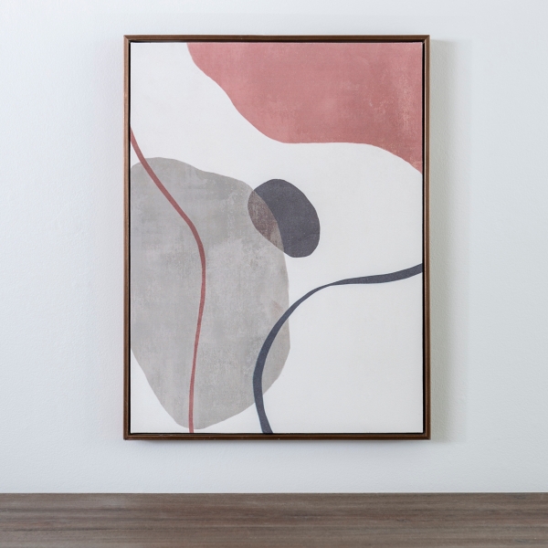 Abstract Shapes II Framed Canvas Art Print