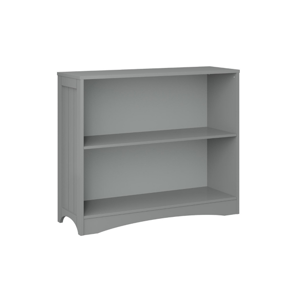 Gray Double Shelf Wooden Bookcase Kirklands Home