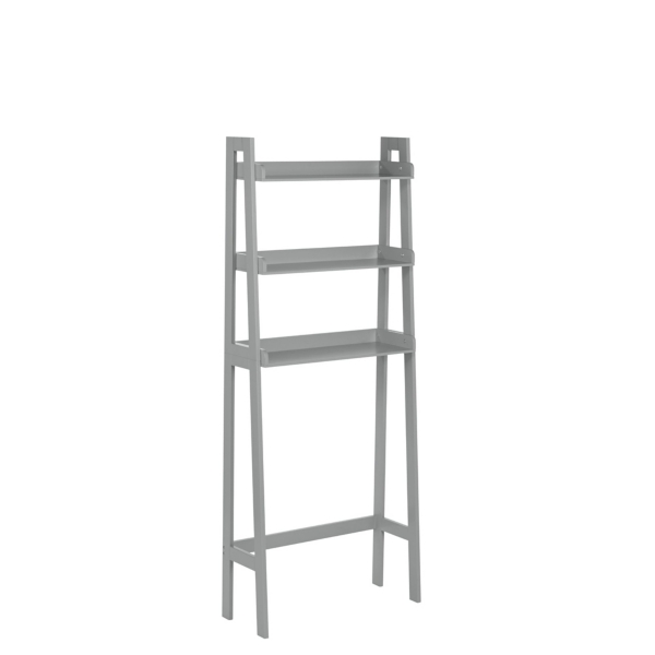 Gray Over the Toilet Ladder Shelf Kirklands Home