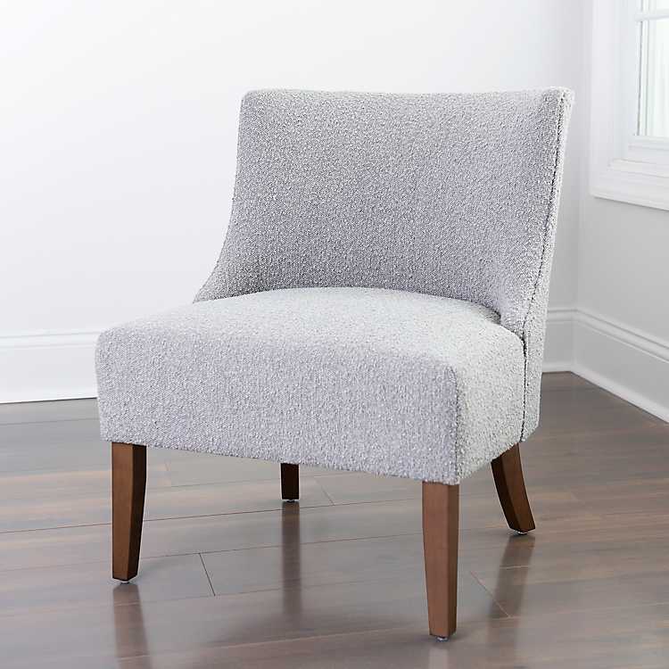 Gray Boucle Accent Chair Kirklands Home, What Color Should My Accent Chair Be
