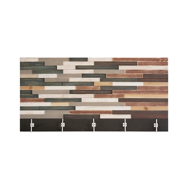 Reclaimed Wood Slat Art Coat Rack Kirklands Home