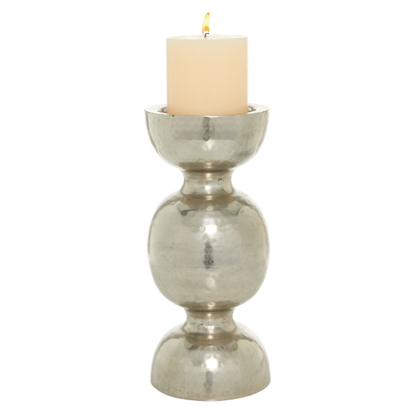 Hammered Metal Silver Orb Candle Holder Kirklands Home