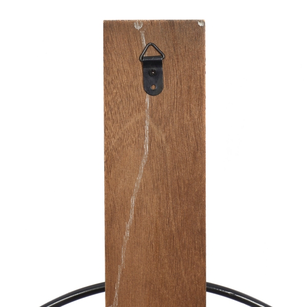 Black Hoop Glass Sleeve Wall Sconce, 28 in.