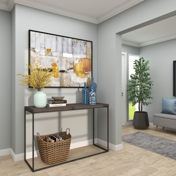 Blue Stoneware Vases, Set of 3