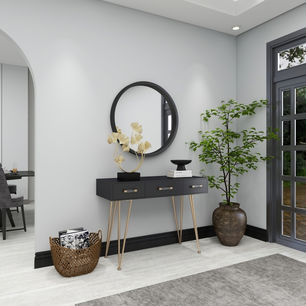 Gold Modern Nature Statue