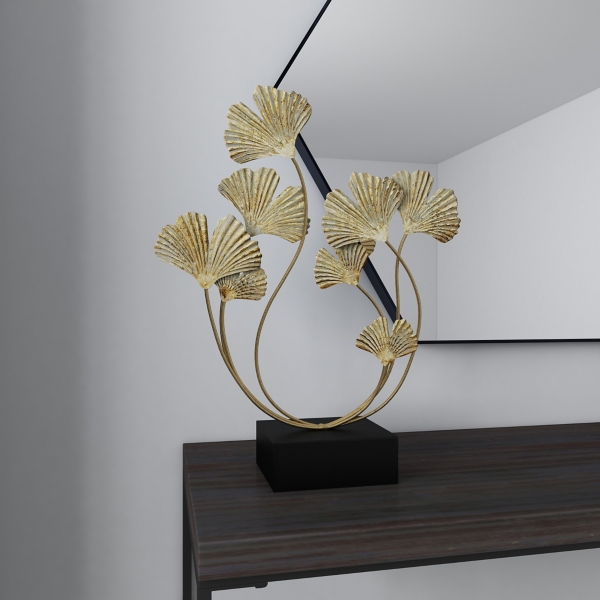 Gold Modern Nature Statue