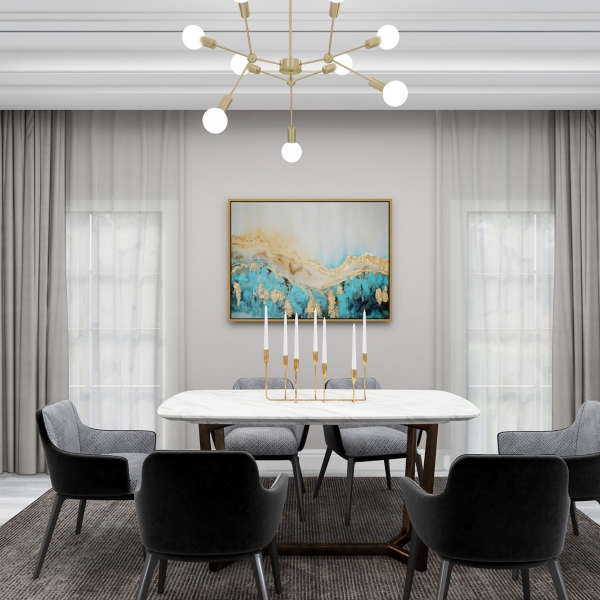 Gold Iron Taper Candle Holder