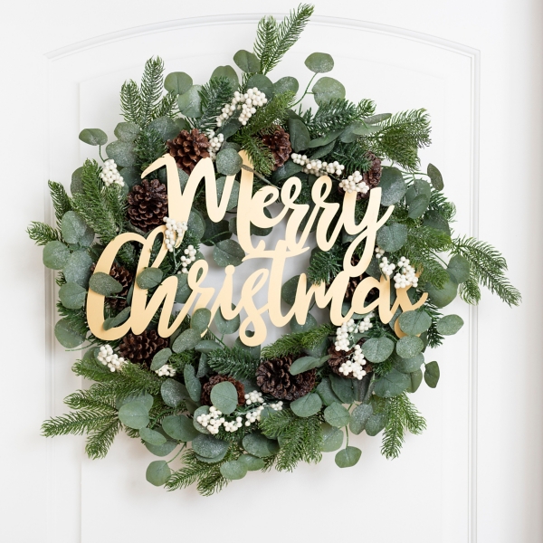 Gold Merry Christmas Wreath Kirklands Home