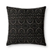 Black and Gray Geometric Print Outdoor Pillow