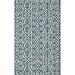 Blue and Gray Entwined Outdoor Area Rug, 3x5