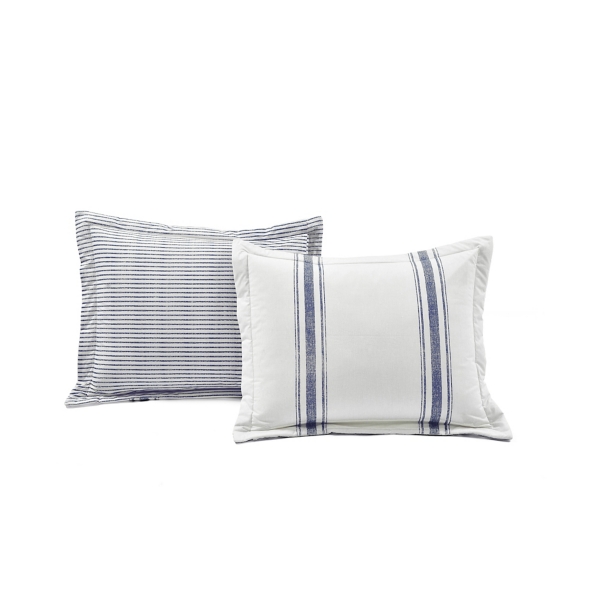 Navy Stripe 3-pc. Full/Queen Comforter Set
