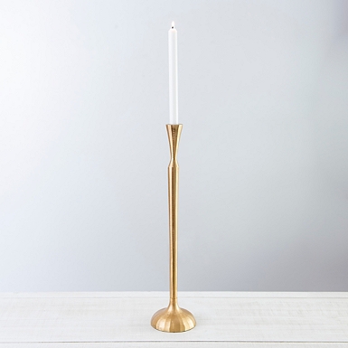 Gold Metal Taper Candle Holder, 18 in.