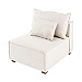 Buff Malia Modular Armless Accent Chair