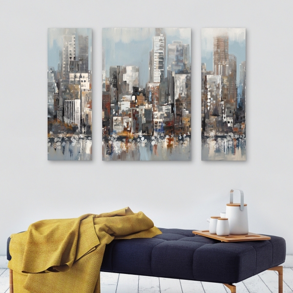 Urban Focus A, B, & C Canvas Art Prints, Set of 3