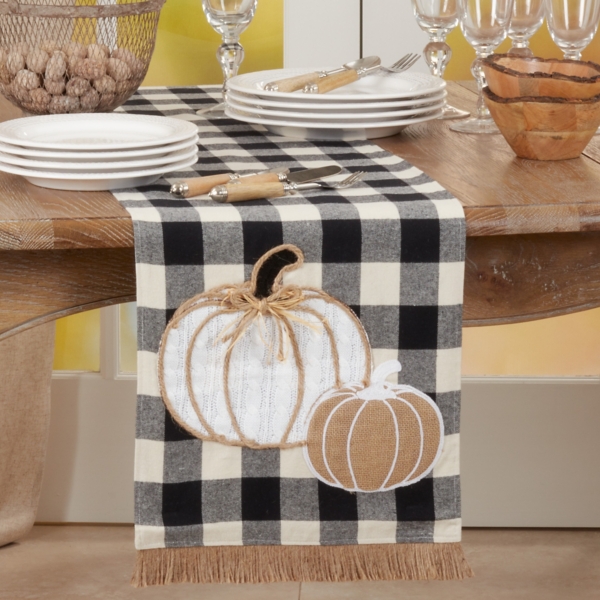 Plaid table clearance runner