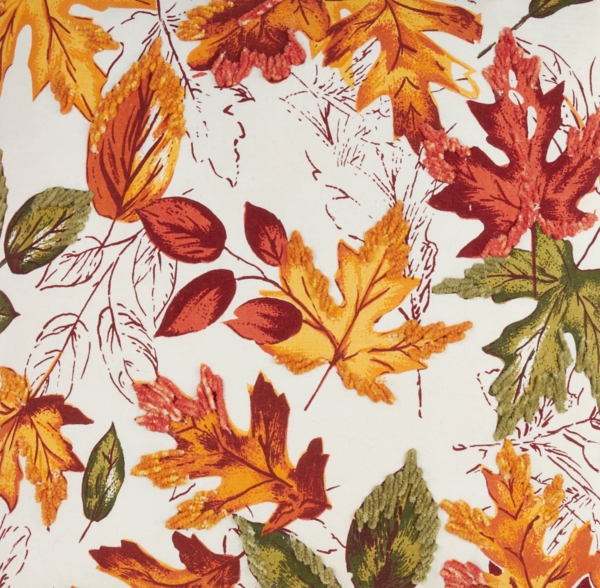 Autumn Foliage Outline Harvest Table Runner