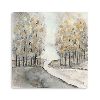 Autumn Leaves Neutral Giclee Canvas Art, 30x30 in. | Kirklands Home