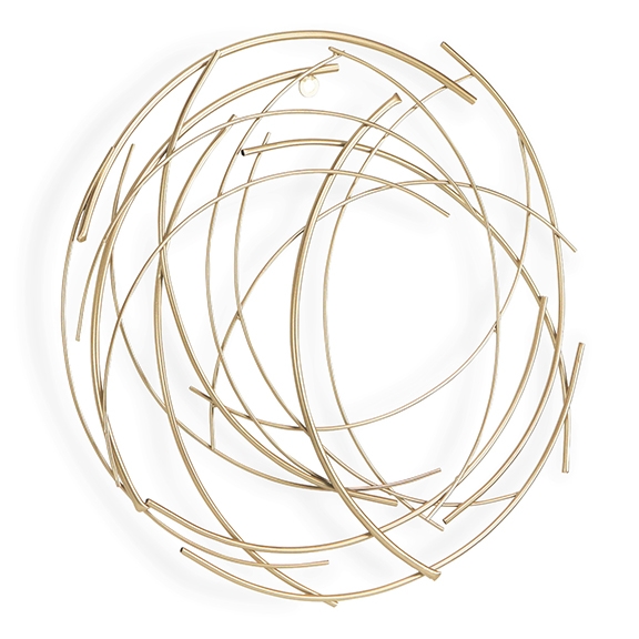 Gold Metal Wire Abstract Wall Plaque Kirklands