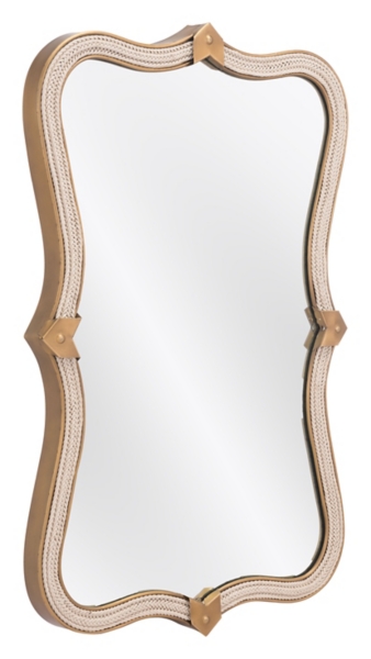 Gold Woven Scalloped Frame Mirror Kirklands Home