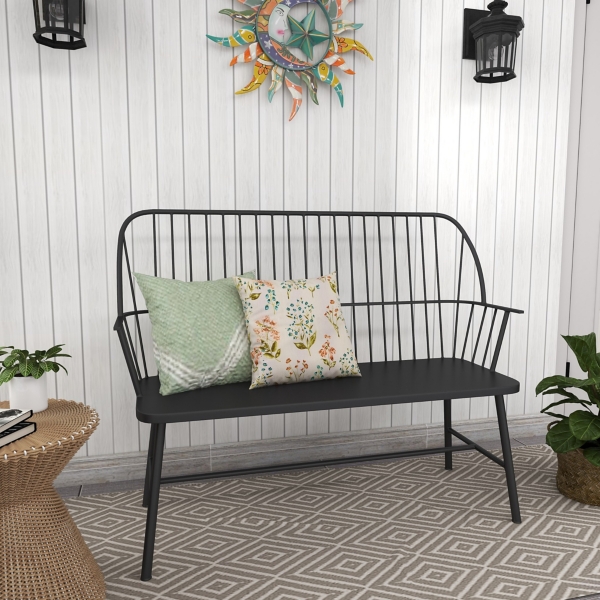 Modern outdoor porch discount bench