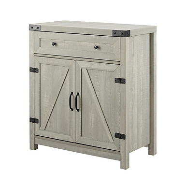 Natural farmhouse deals sliding door cabinet