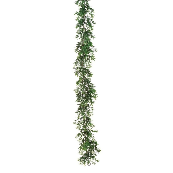 Monochromatic Green Boxwood Garland, 72 in. | Kirklands Home