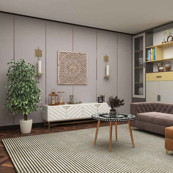 Green Ficus Potted Tree, 73 in.