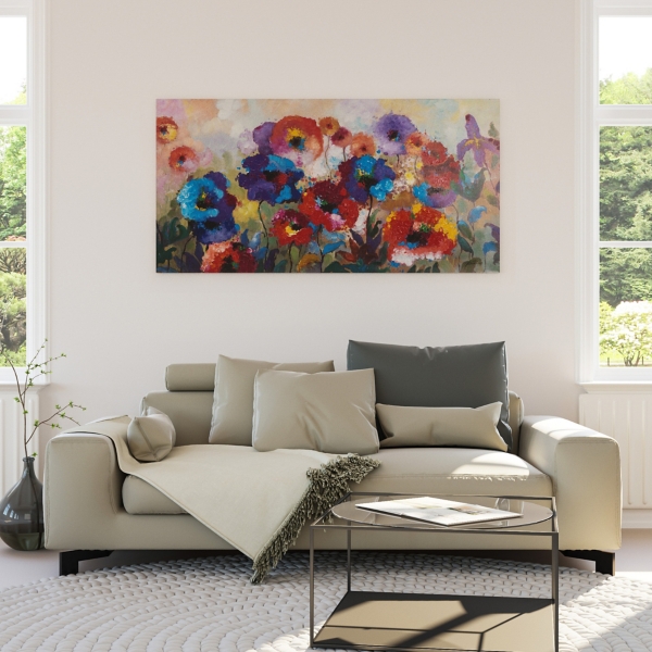 Flower Garden Canvas Wall Art
