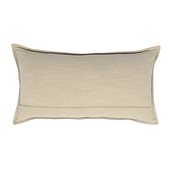 Cocoa Brown Distressed Leather Lumbar Pillow