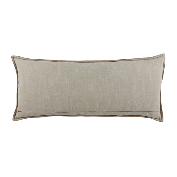 Chestnut Distressed Patina Leather Lumbar Pillow