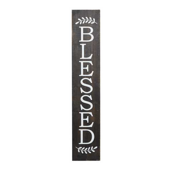 Black Wood Blessed Wall Plaque Kirklands Home