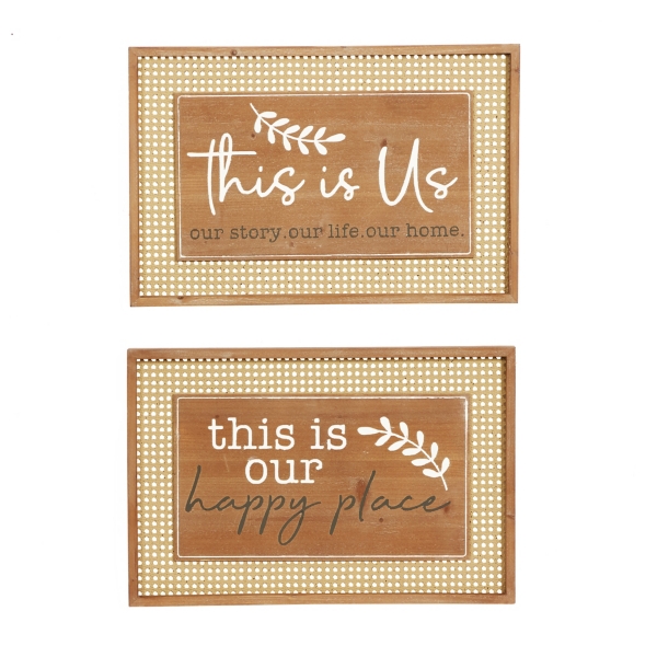 This Is Our Happy Place Wall Plaques, Set of 2 Kirklands Home