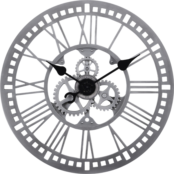 Silver Roman Gear Wall Clock Kirklands Home
