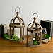 Weathered Wood 2-pc. Decorative Lantern Set