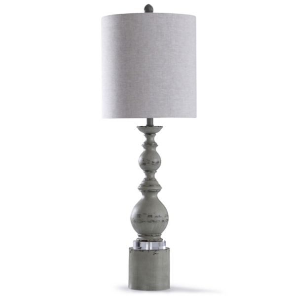 Rustic Gray Balustrade Buffet Lamp Kirklands Home