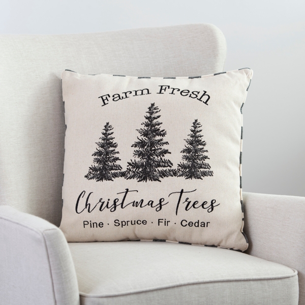 Christmas tree cheap farm pillow