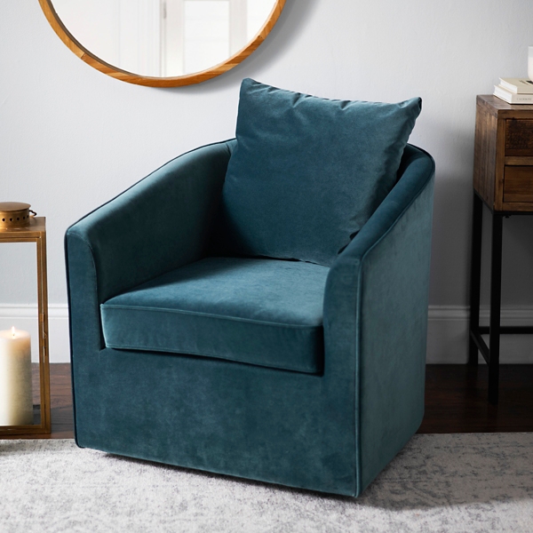 Green Club Swivel Accent Chair Kirklands Home