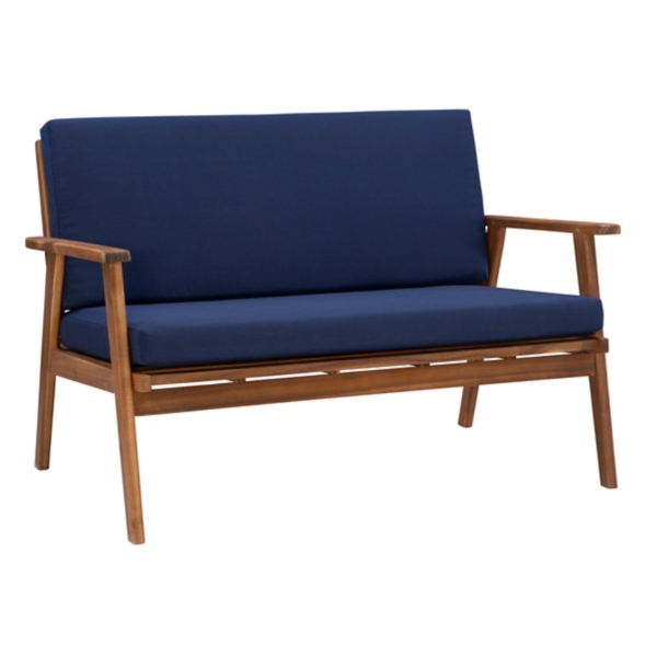 Blue 4-pc. Acacia Wood Outdoor Living Set